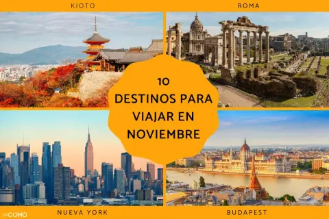 ¿Dónde viajar en noviembre que haga calor? Cuatro destinos: Kioto, Roma, Nueva York y Budapest.