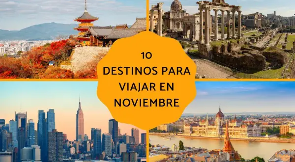 ¿Dónde viajar en noviembre que haga calor? Cuatro destinos: Kioto, Roma, Nueva York y Budapest.
