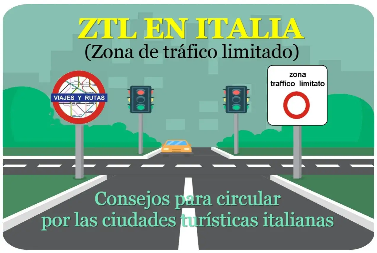 Consejos para alquilar coche en Italia y circular por ZTL (zonas de tráfico limitado). Señales de tráfico y mapa de rutas.